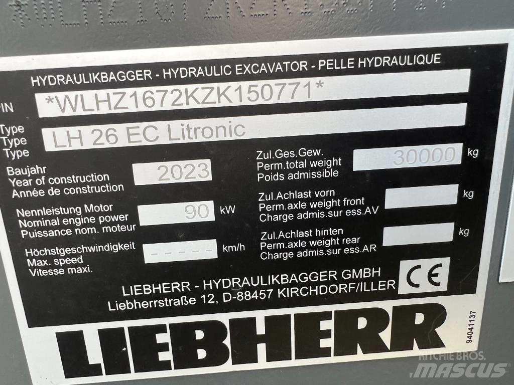 Liebherr LH26 EC Bagri goseničarji