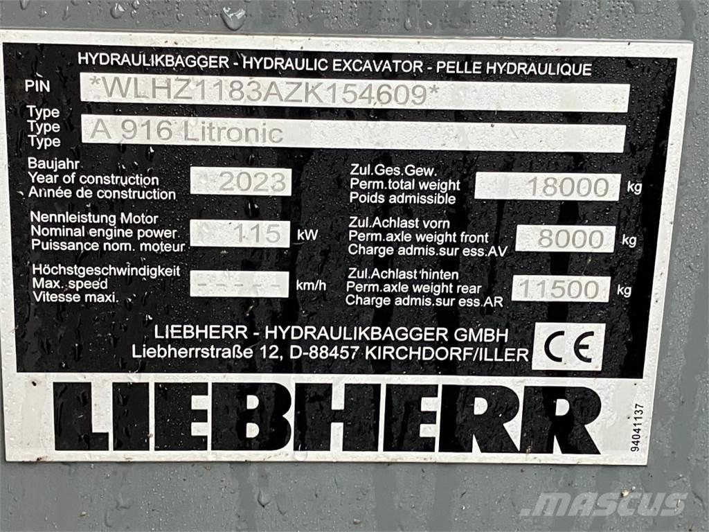 Liebherr A916 Bagri na kolesih