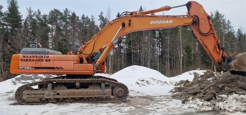 Doosan DX 480 LC Bagri goseničarji