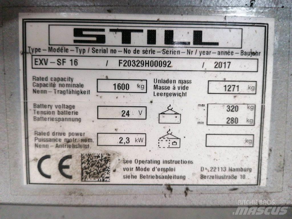 Still EXV SF 16 Ročni električni viličar