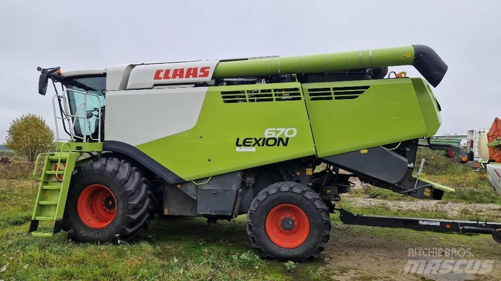 CLAAS Lexion 670 Kombajni