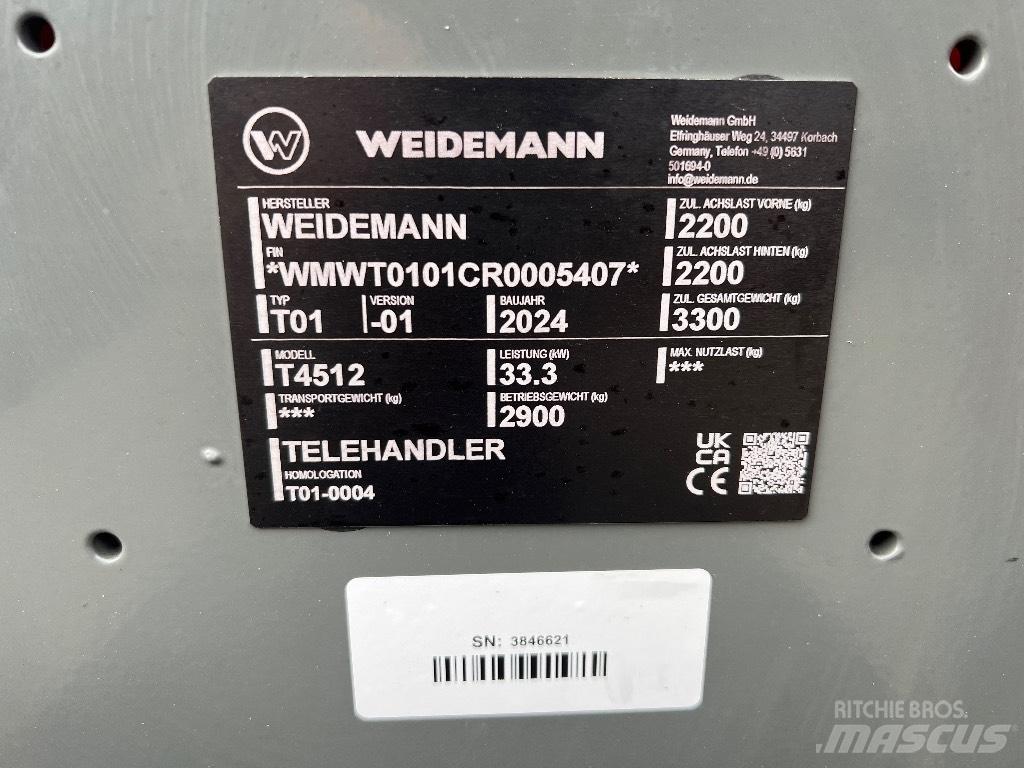 Weidemann 4512 Kmetijski teleskopski nakladalci