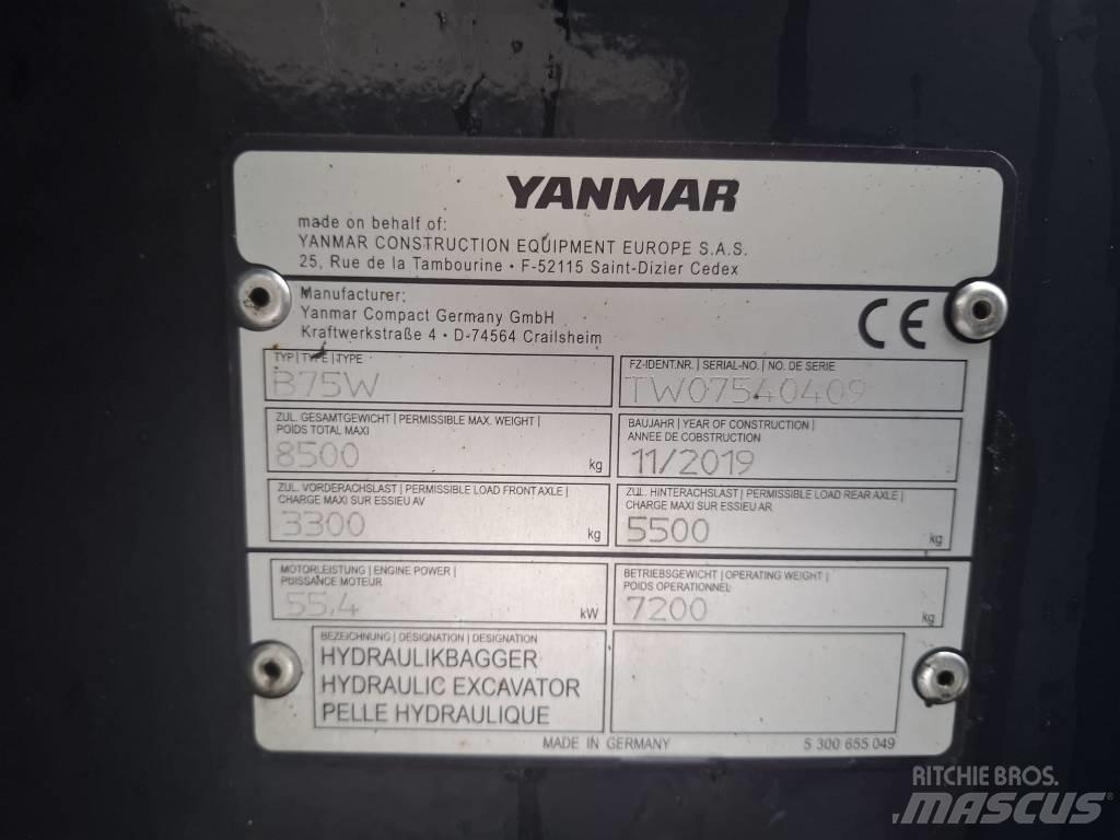 Yanmar B 75 W Bagri na kolesih