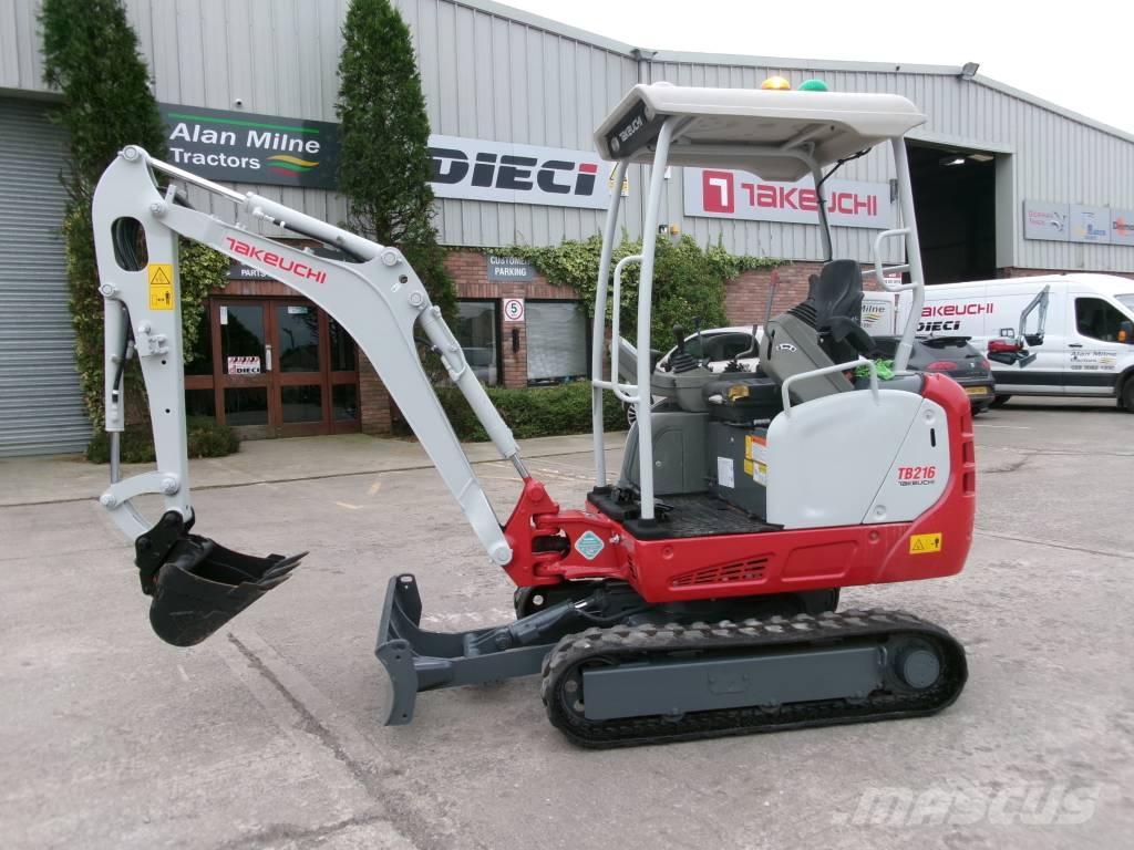 Takeuchi TB 216 Mini bagri <7t