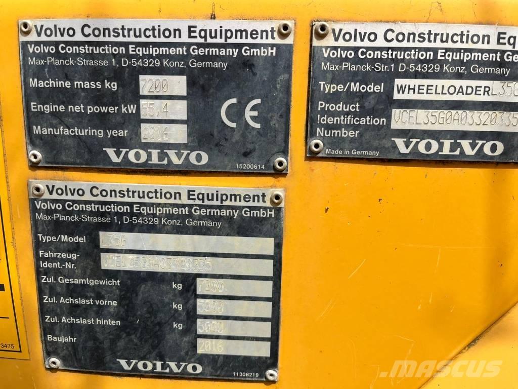 Volvo L 35 G Kolesni nakladalci