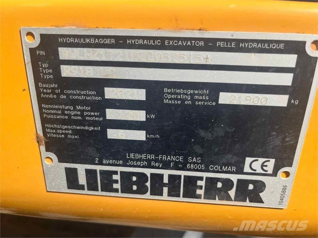 Liebherr R918 Bagri goseničarji