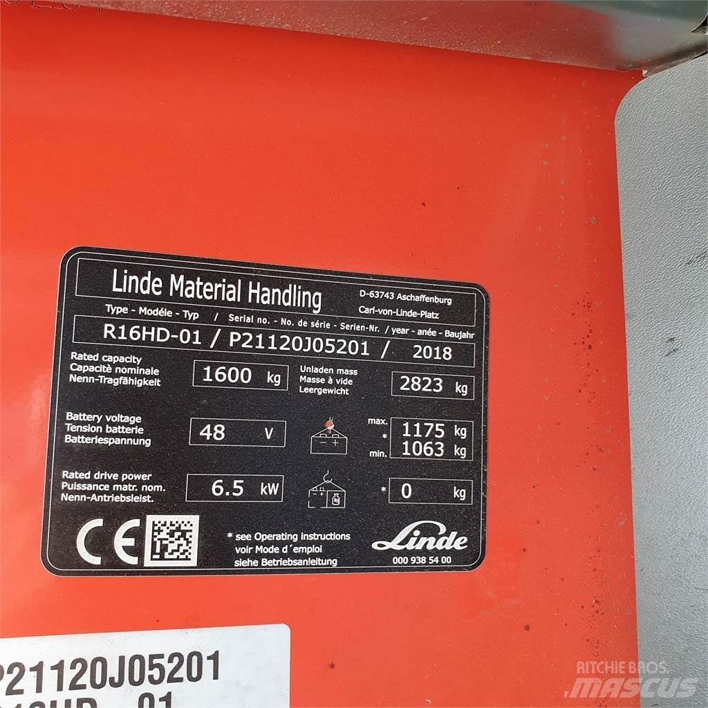 Linde R16HD Viličarji s pomičnim teleskopom
