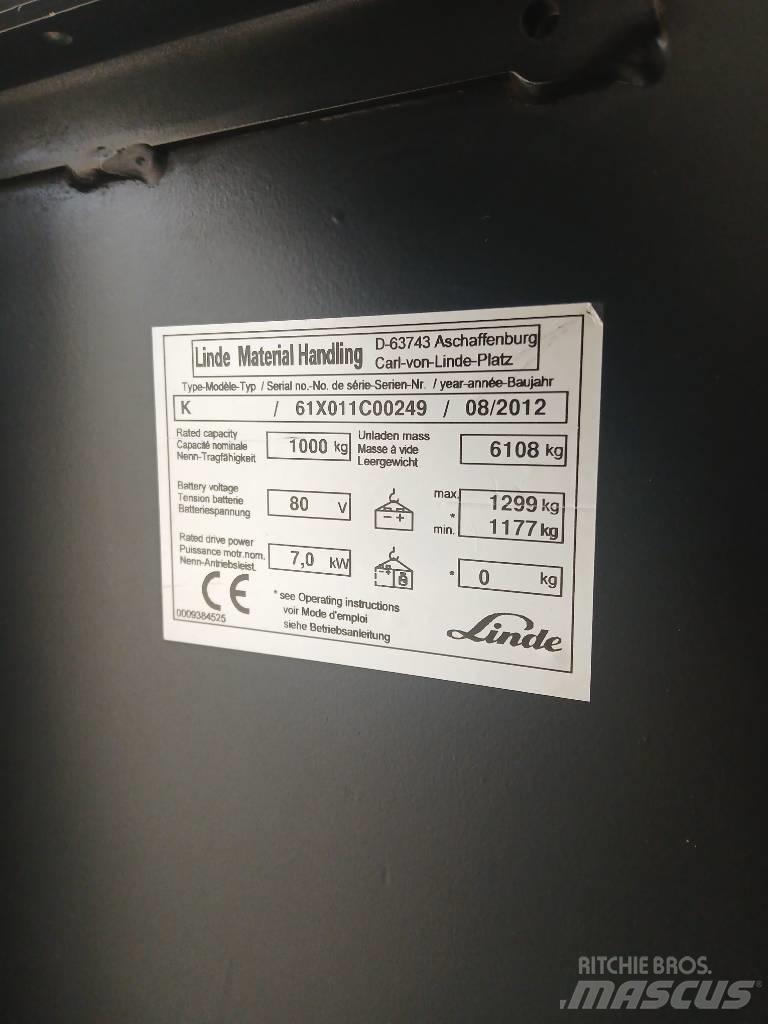Linde K 10 Visokodvižni komisionirni viličar