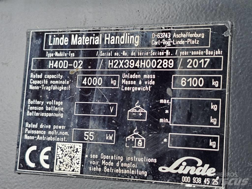 Linde H40D-02 Dizelski viličarji