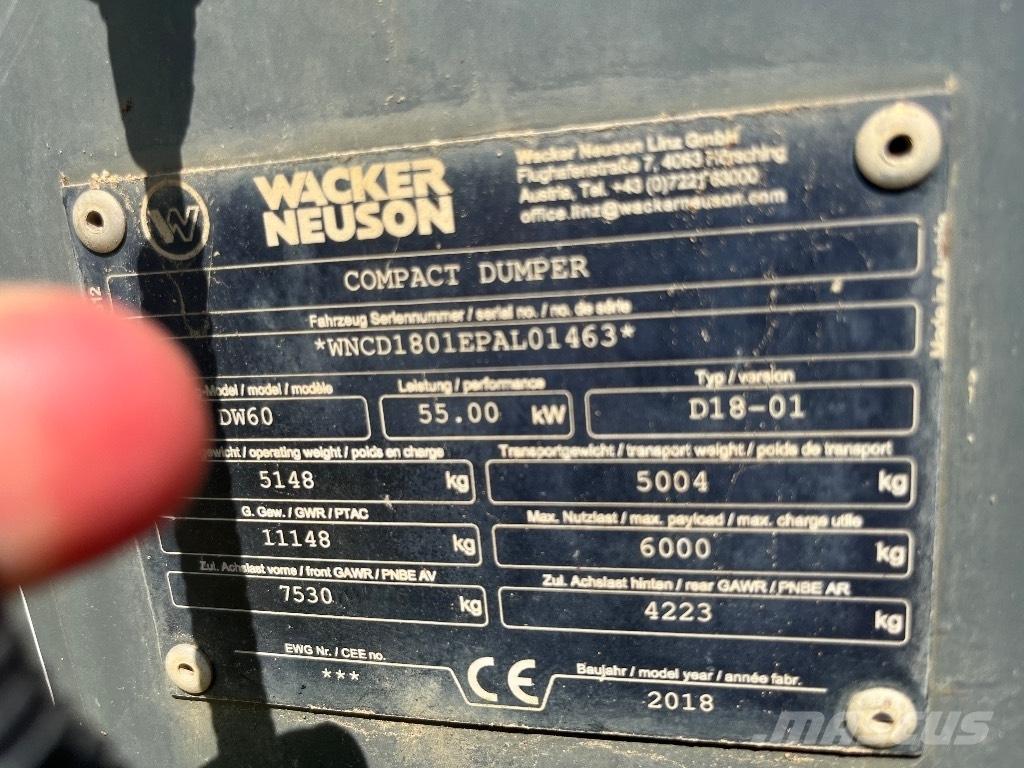 Wacker Neuson DW 60 Ne cestni demperji