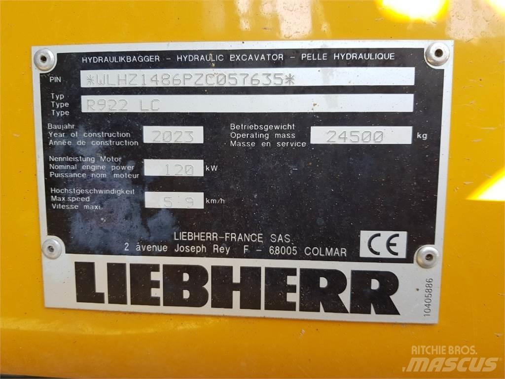 Liebherr R922 Bagri goseničarji