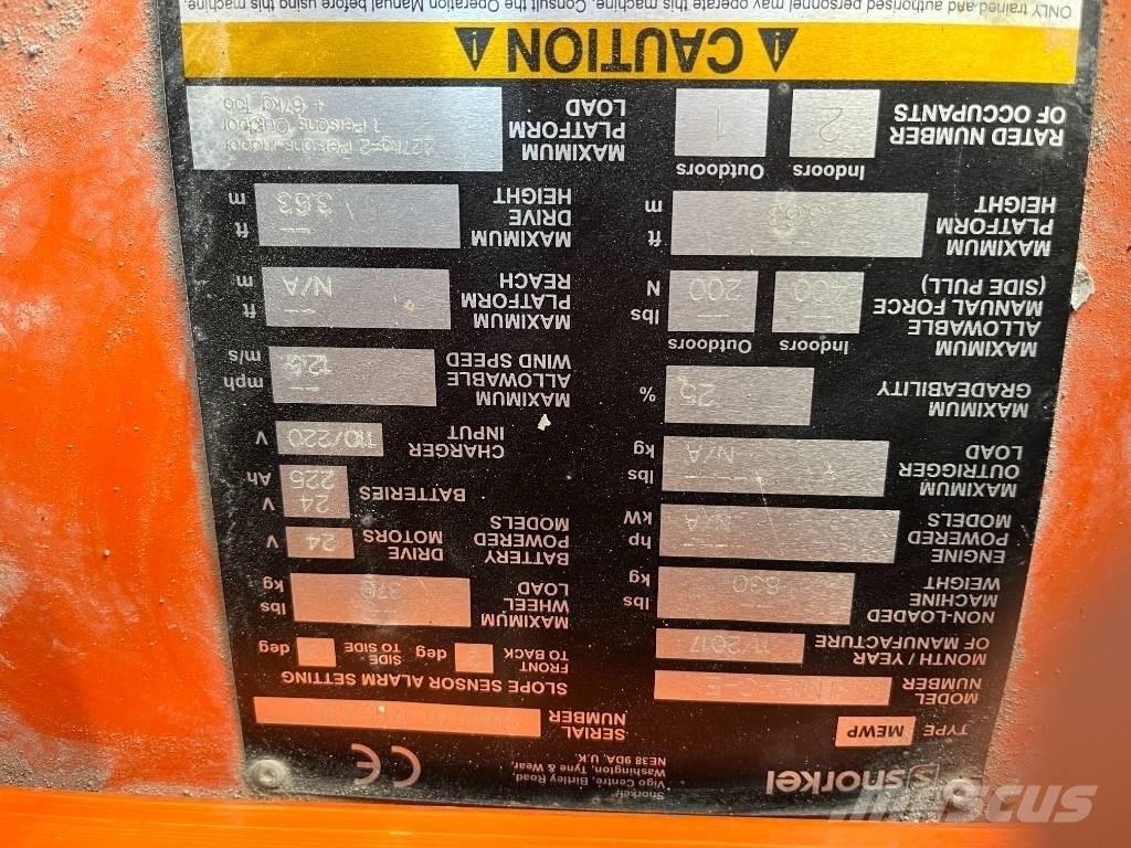 Snorkel TM 12 Vertikalna dvigala