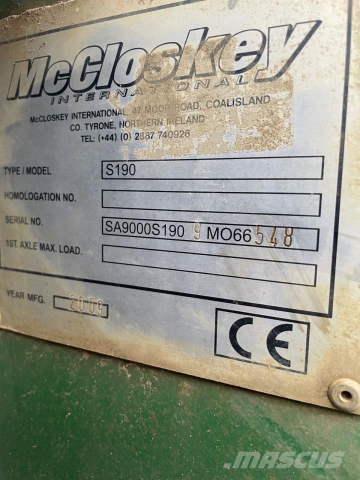 McCloskey S190 Vrtalne naprave za kamnolome