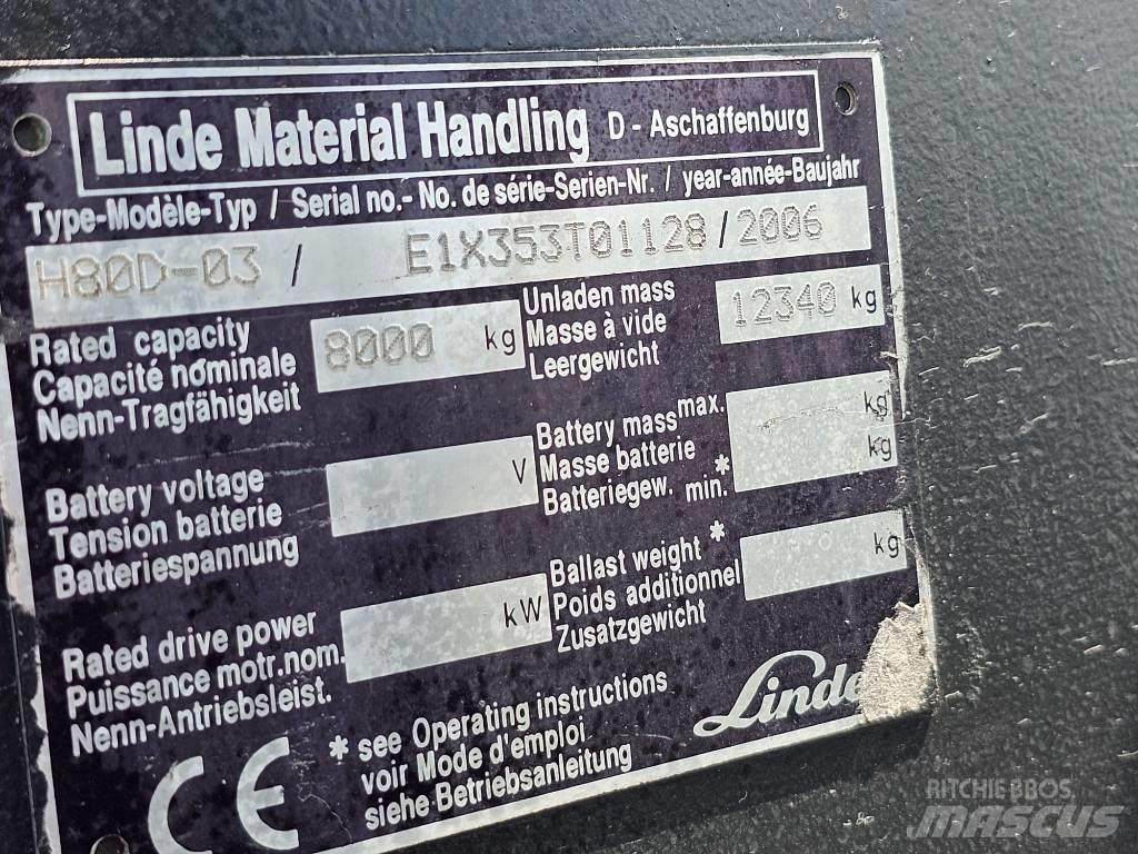 Linde H80D-03 Dizelski viličarji