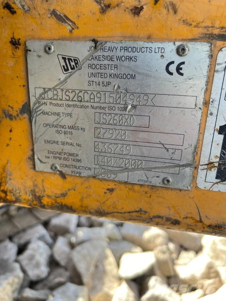 JCB JS 260 XD Osi