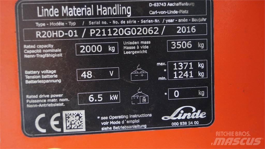 Linde R20HD Viličarji s pomičnim teleskopom