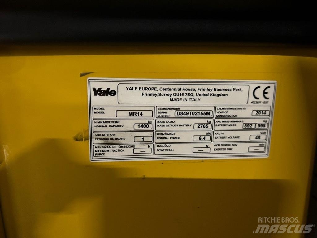 Yale MR 14 Viličarji s pomičnim teleskopom