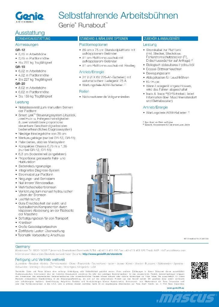 Genie GR-20 Vertikalna dvigala