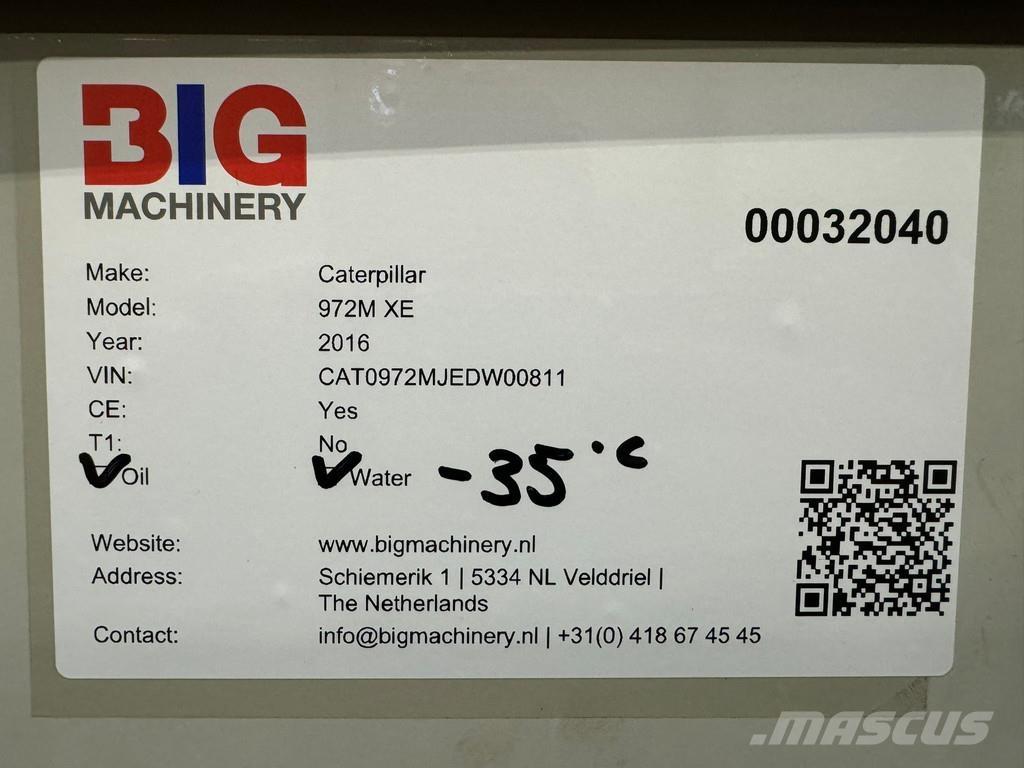 CAT 972M XE Kolesni nakladalci
