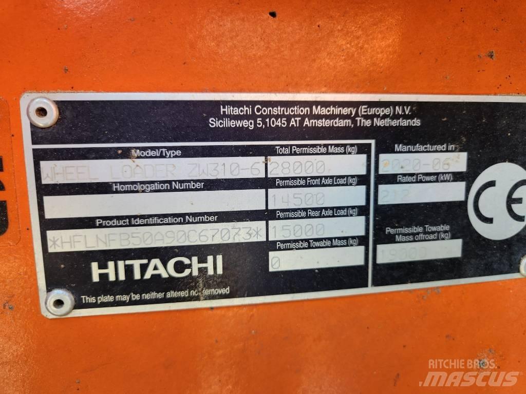 Hitachi ZW310-6 Kolesni nakladalci