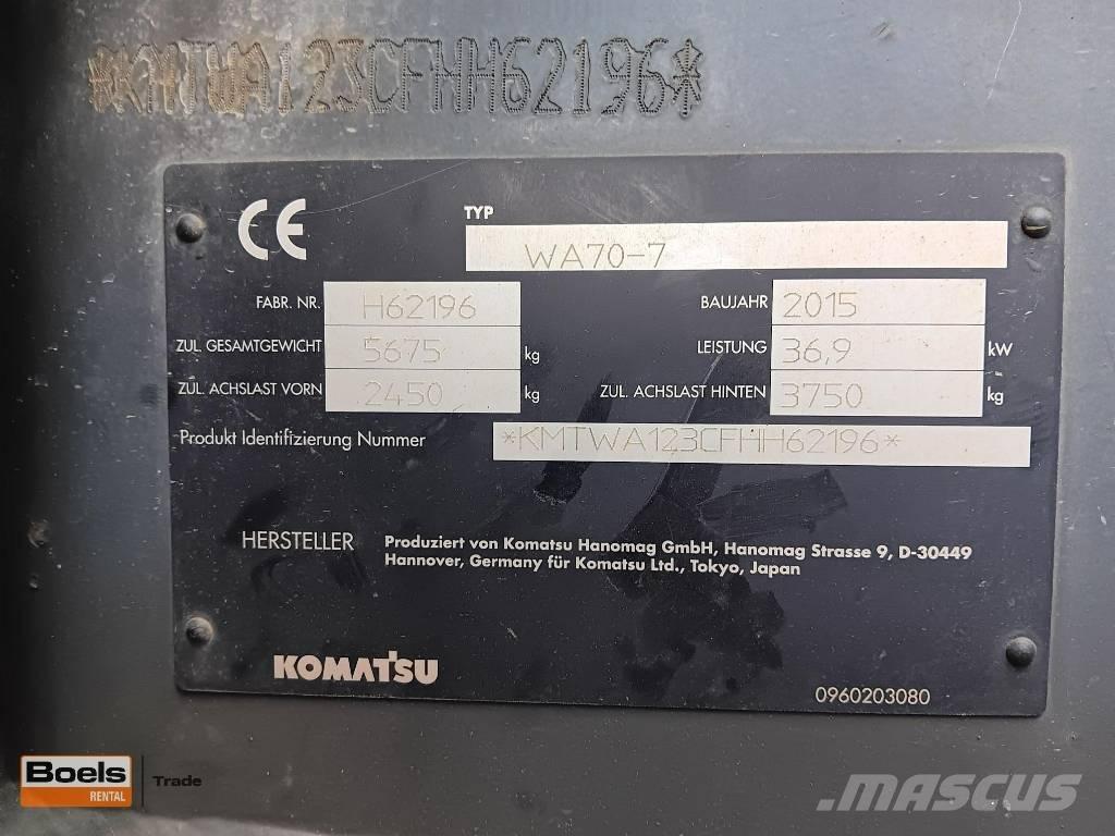 Komatsu WA 70-7 Kolesni nakladalci
