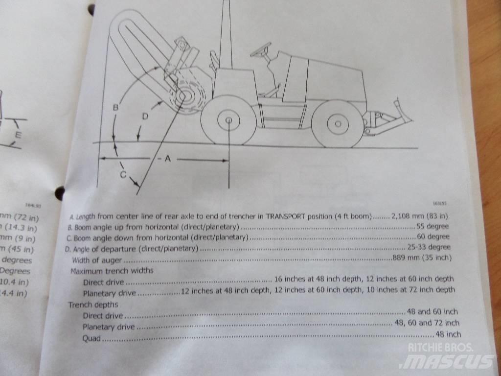 Astec RT560 Freze za kopanje jarkov Trenčerji