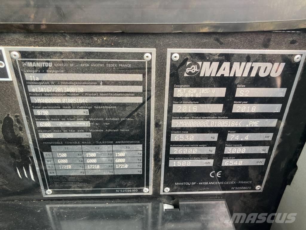 Manitou MLT 630-105 Teleskopski viličarji