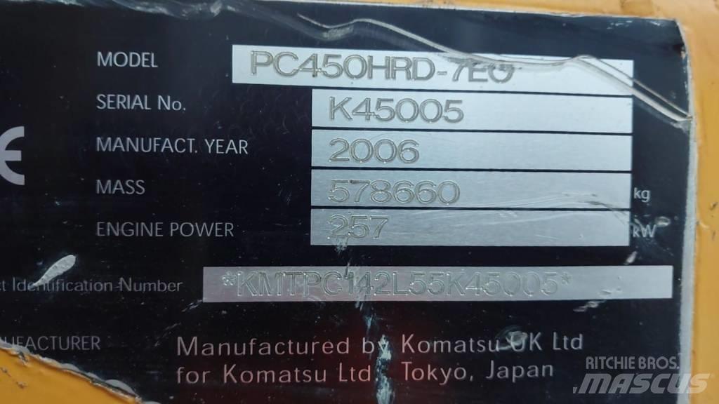 Komatsu PC450HRD-7E0 Rušilni bagri