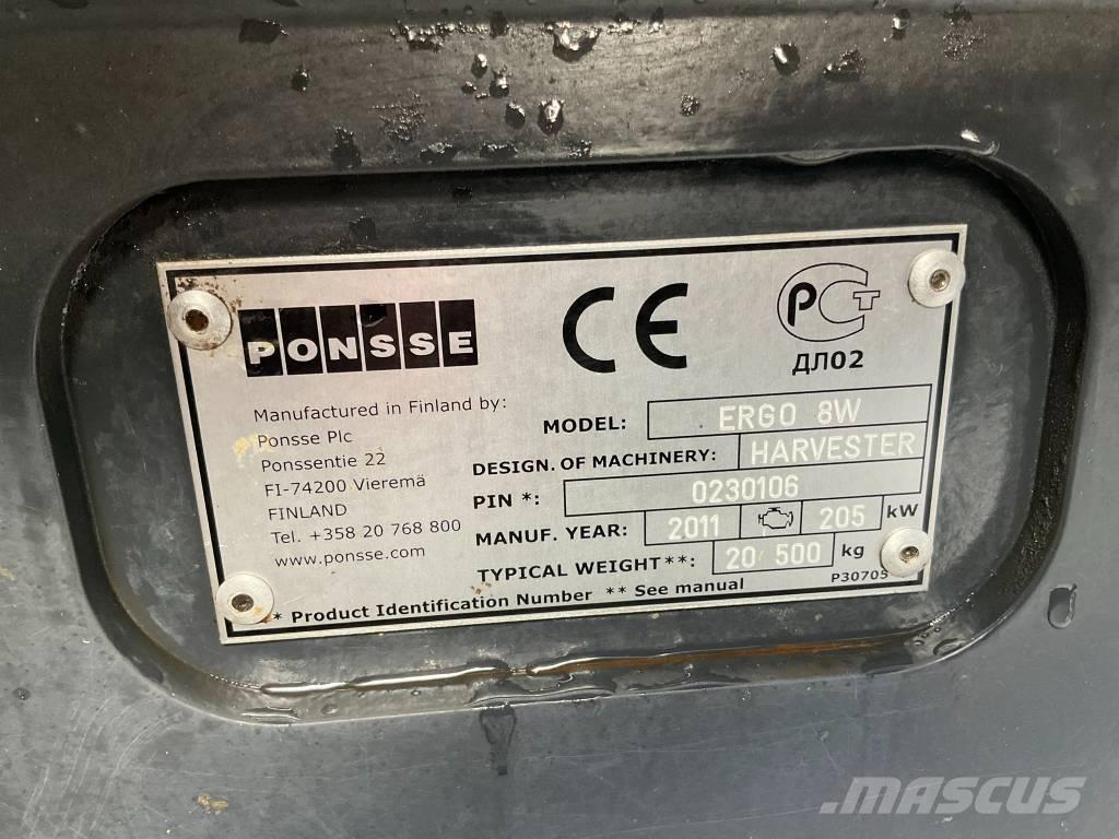 Ponsse ERGO 8W Harvesterji