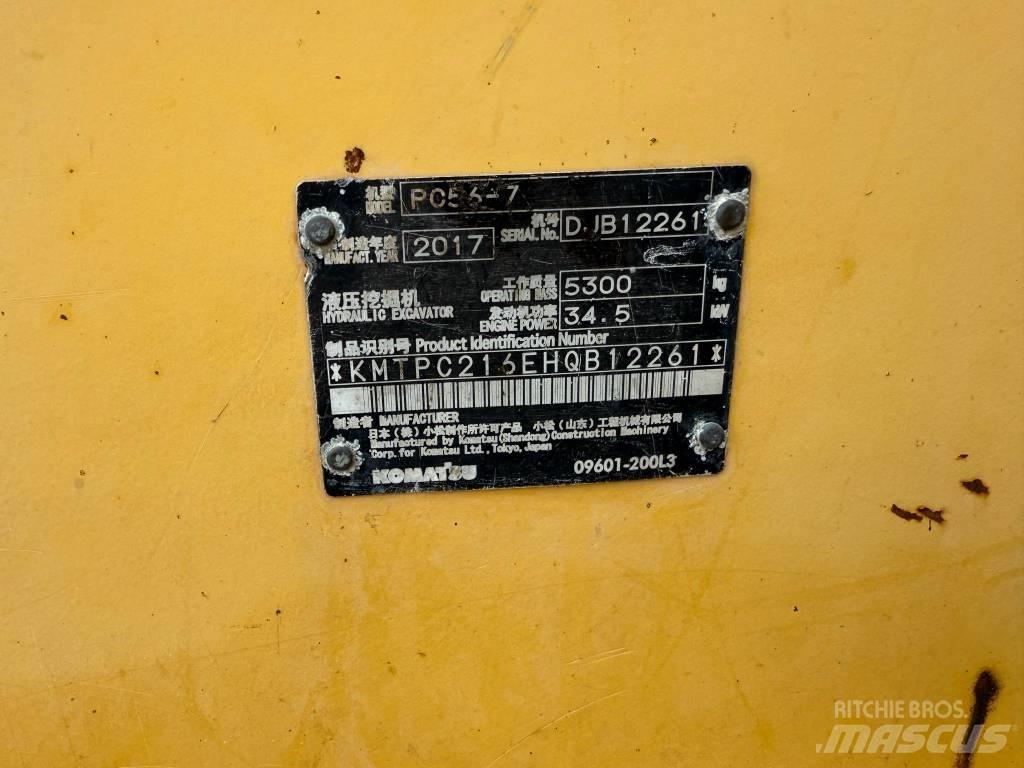 Komatsu PC 56-7 Mini bagri <7t