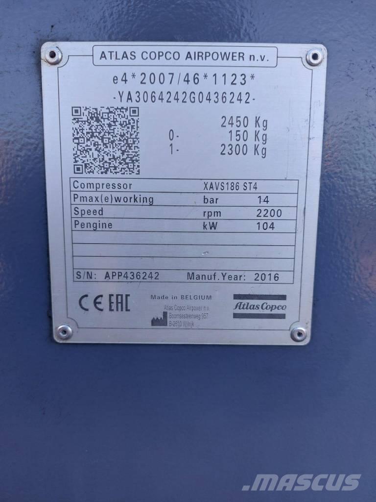 Atlas Copco XAVS186 Kompresorji