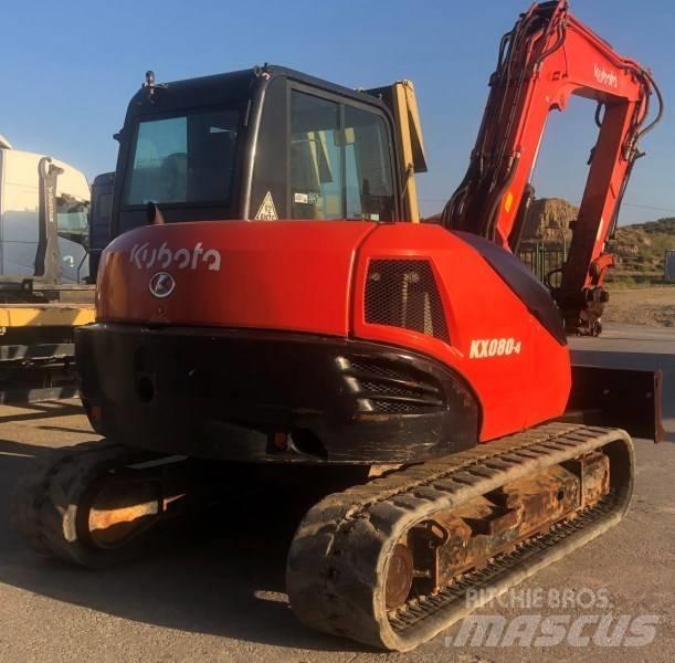 Kubota KX 080-4 Midi bagri 7t – 12t
