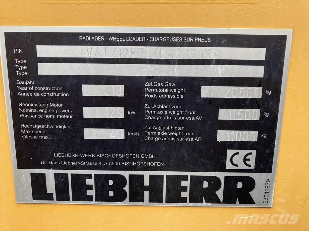 Liebherr L 550 Kolesni nakladalci