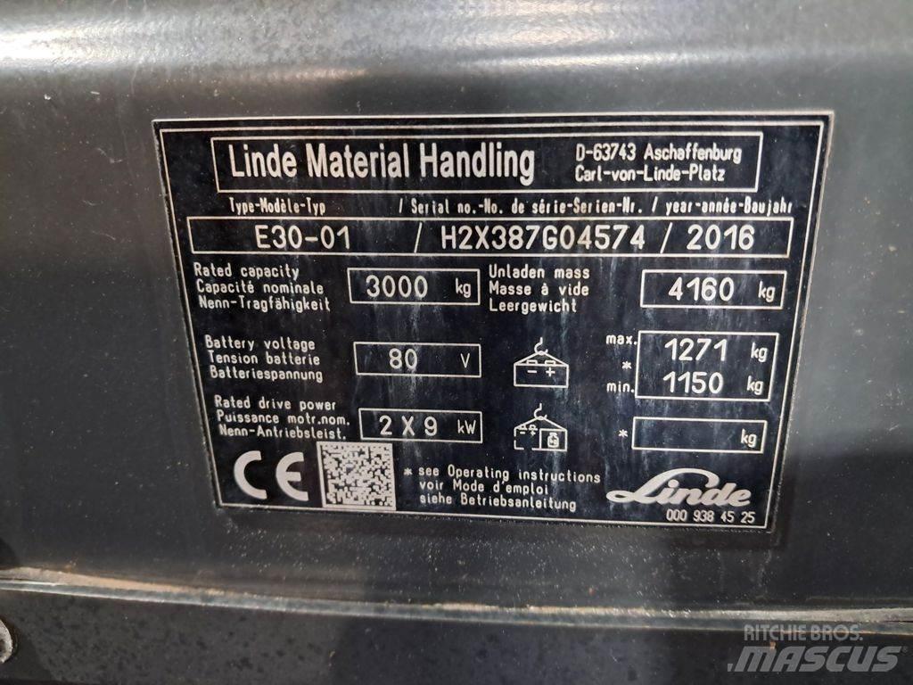Linde E30-01 Električni viličarji