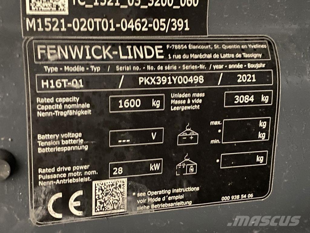 Linde H16T-01 Plinski viličarji