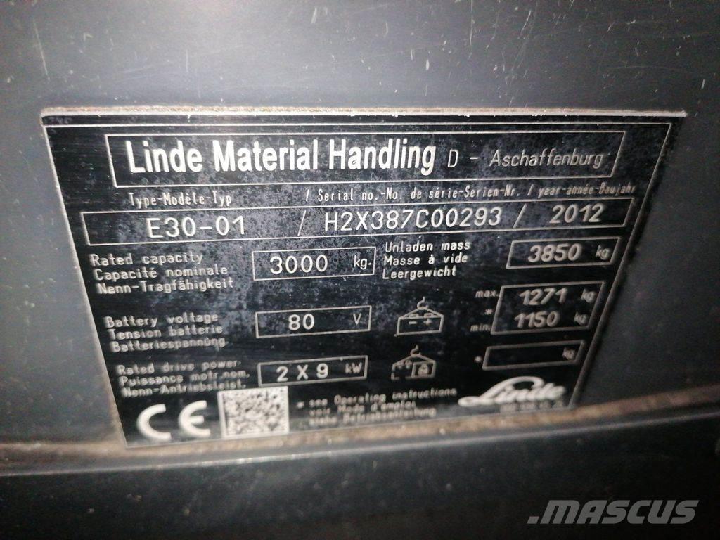 Linde E30-01 Električni viličarji