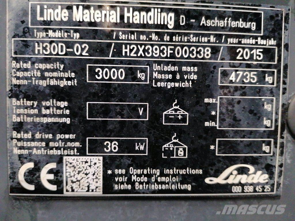 Linde H30D-02 Dizelski viličarji
