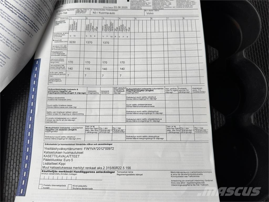 Volvo FMX 8x4 Kiper tovornjaki