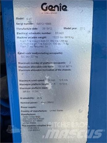 Genie S 45 Teleskopske dvižne ploščadi