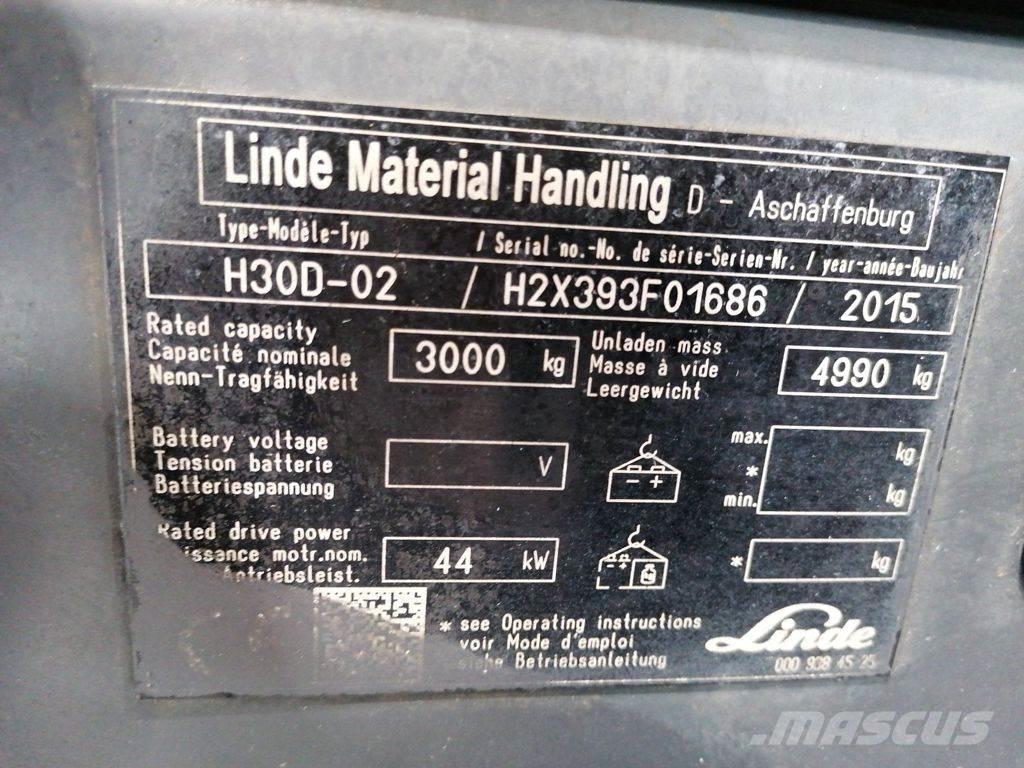 Linde H30D-02 Dizelski viličarji