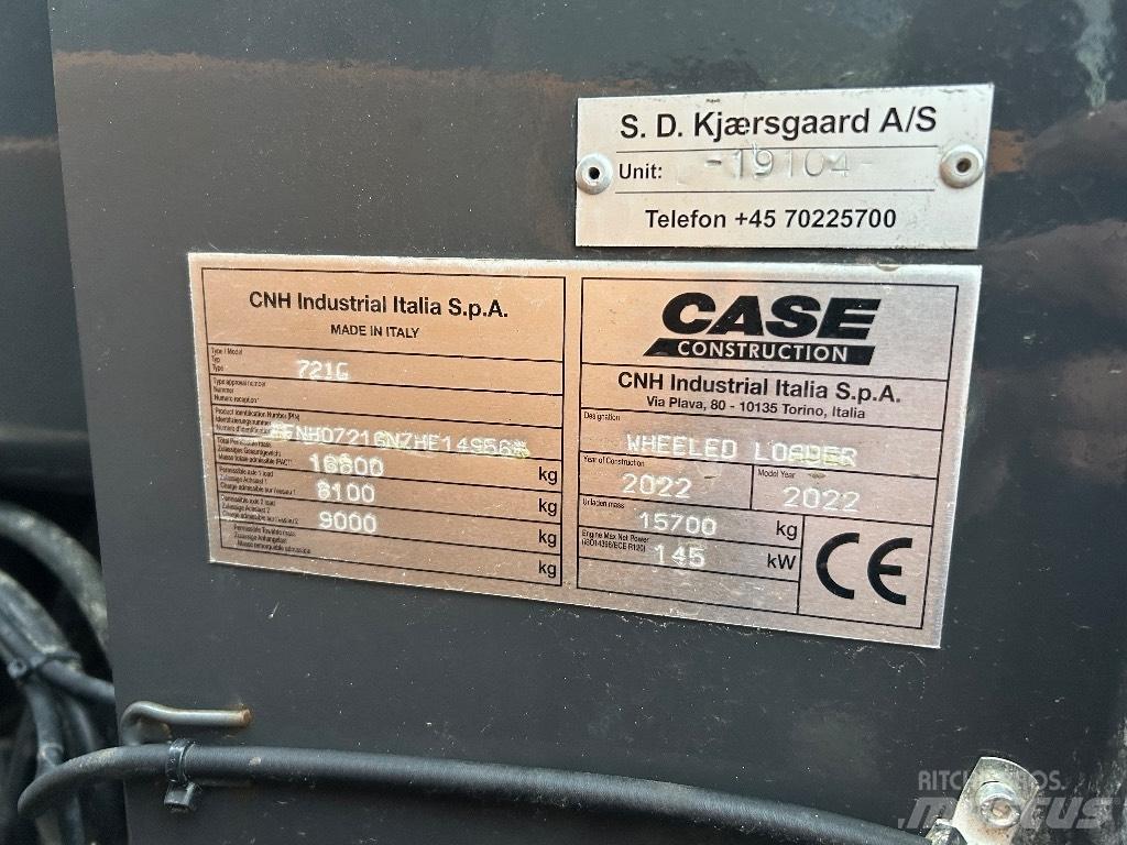 CASE 721G Kolesni nakladalci