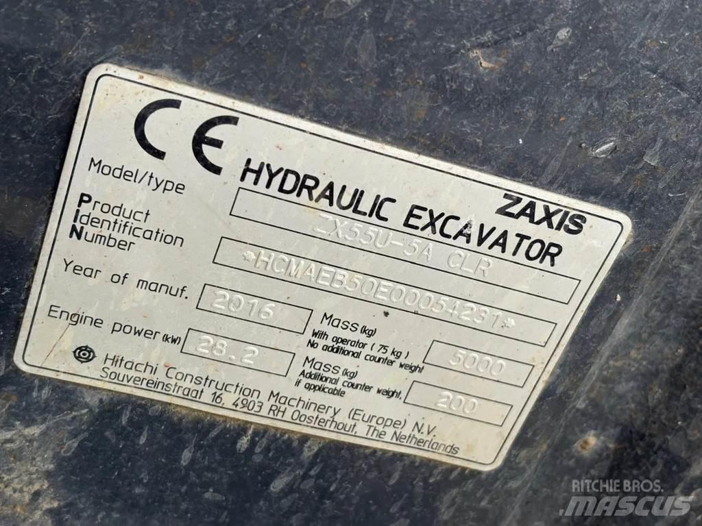 Hitachi ZX55U-5A Mini bagri <7t