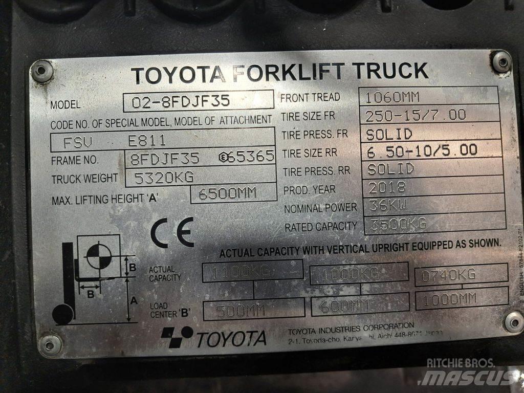 Toyota 02-8FDJF35 Dizelski viličarji