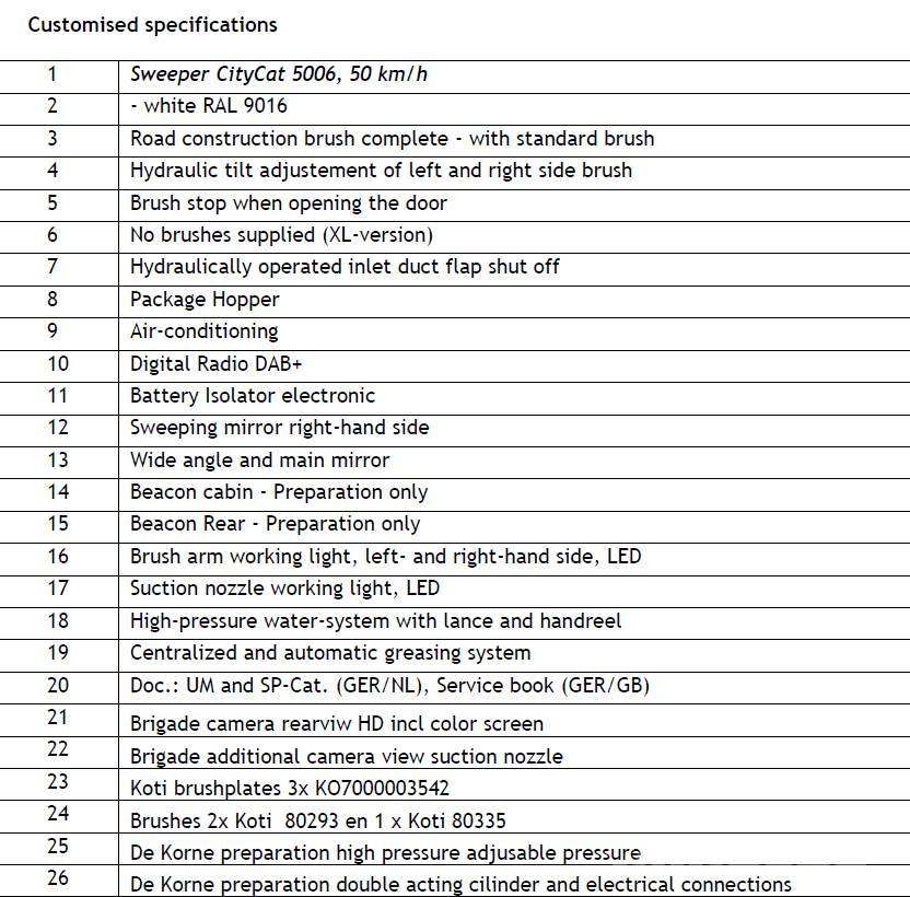 Bucher CityCat 5006 Cestni pometači