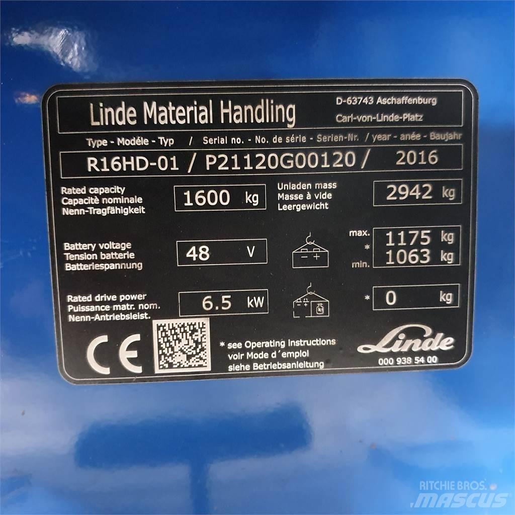 Linde R16HD Viličarji s pomičnim teleskopom