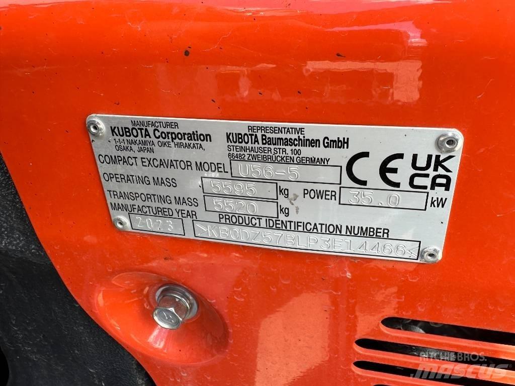 Kubota U 56-5 Mini bagri <7t