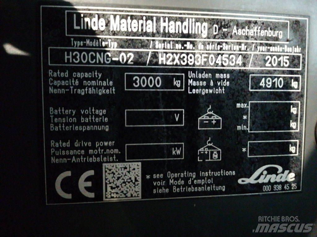 Linde H30TCNG-02 Plinski viličarji
