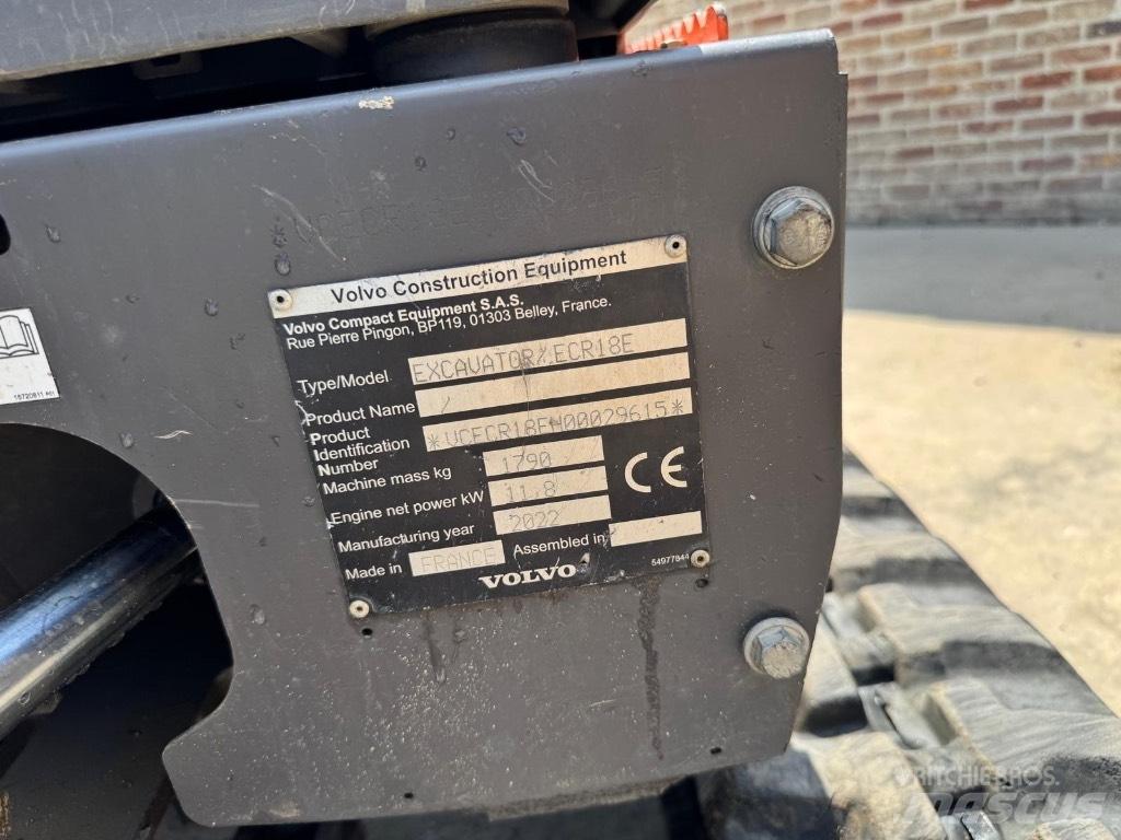 Volvo ECR 18 E Mini bagri <7t