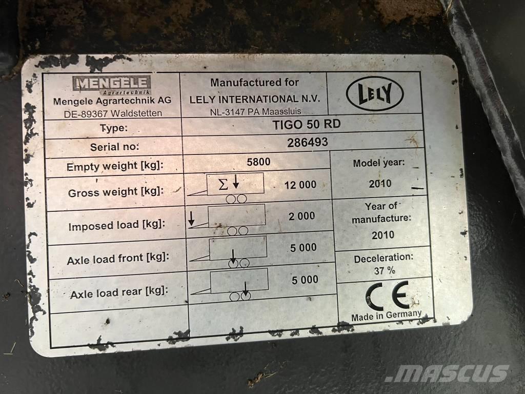 Lely Tigo 50 R D Samonakladalne prikolice