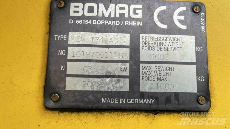 Bomag BW174 AD Dvojni valjarji